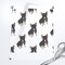 Illustrated Frenchie French Bulldog Black Tan Dog Animal Cute Whimsical Custom Printed Fabric by Spoonflower Various Fabrics by the Yard or Fat Quarter